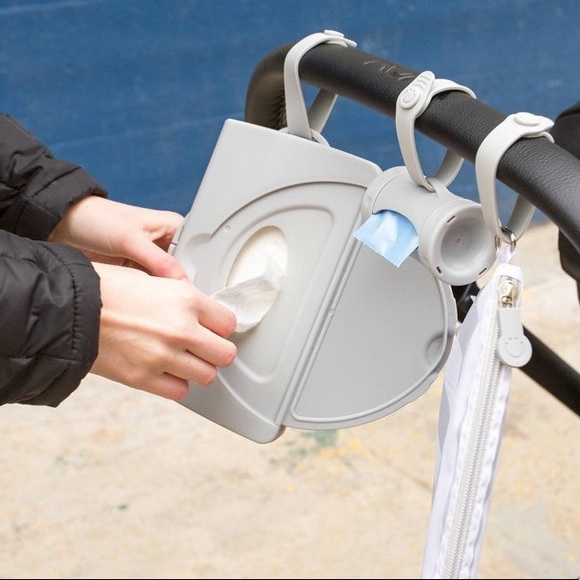 Ubbi On The Go Wipes Dispenser in Gray - Picture 4 of 9